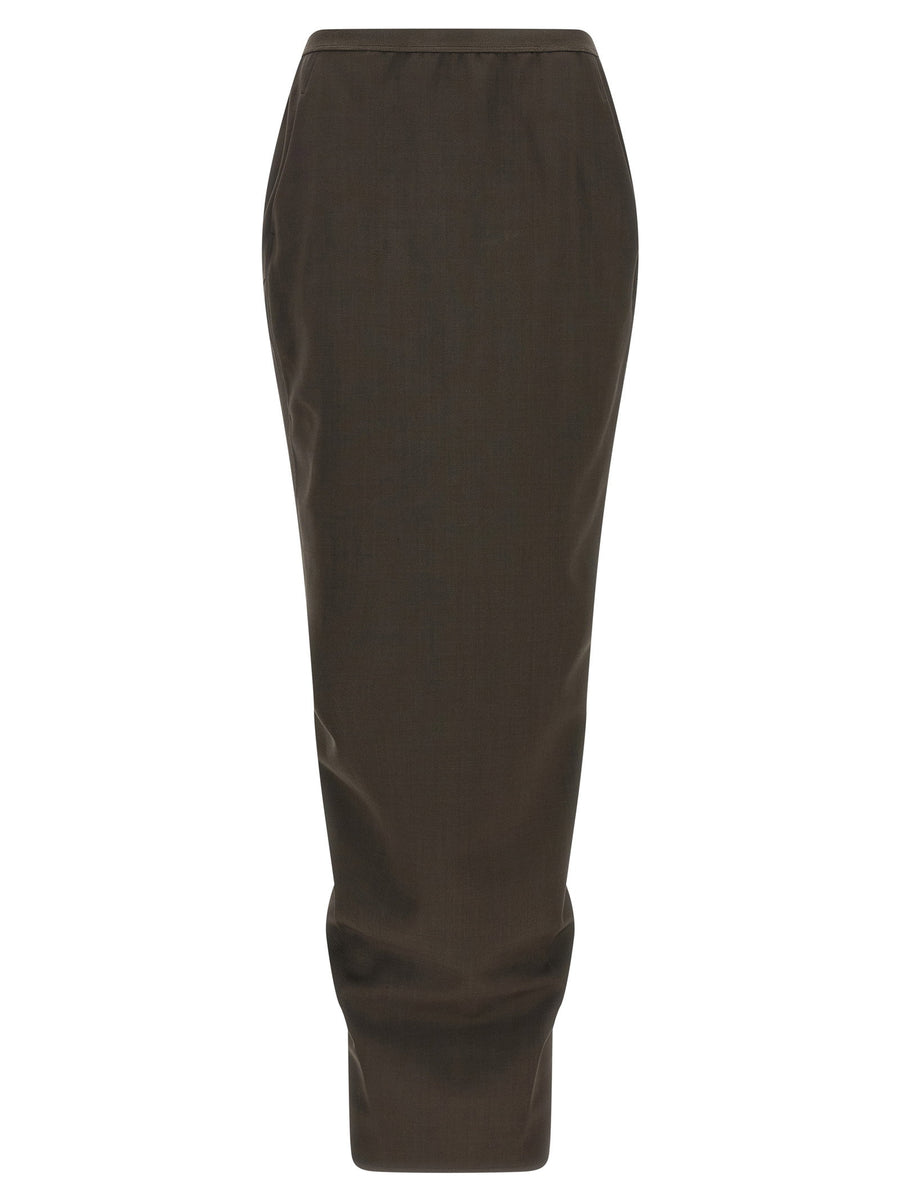 Rick Owens Soft Pillar Long Skirt