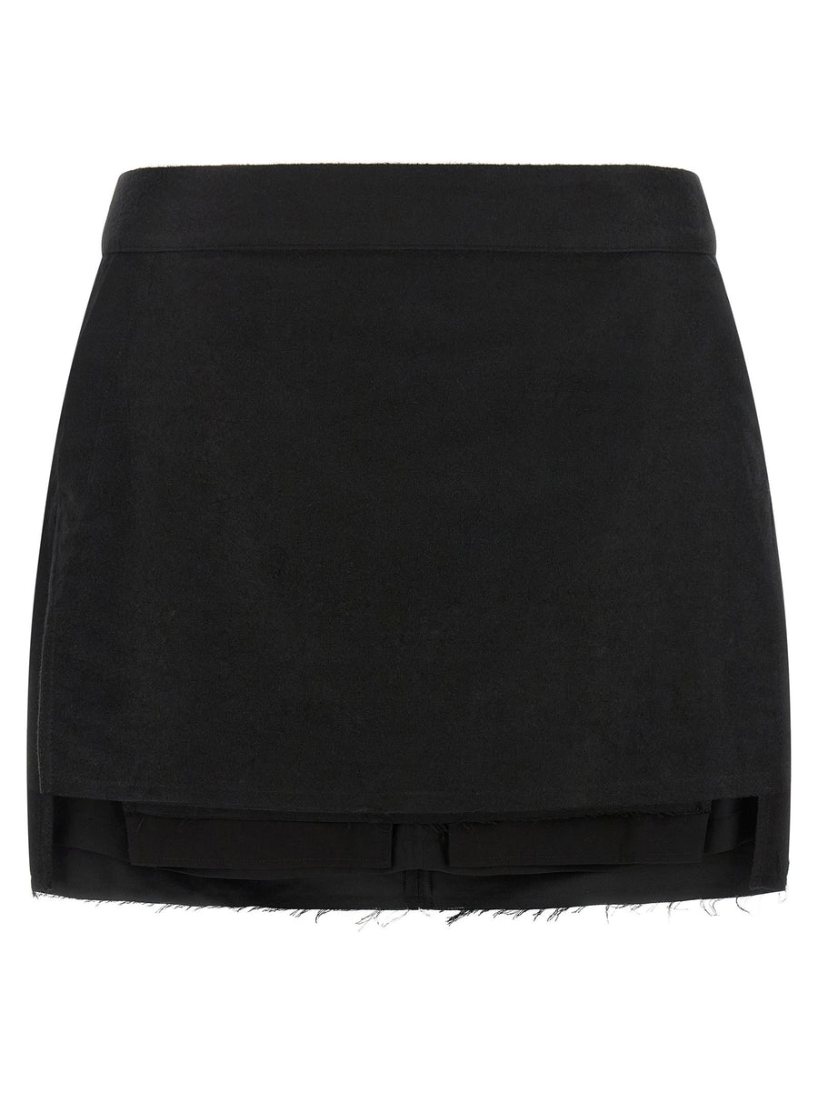 Rick Owens Fog Cutoff Skirt