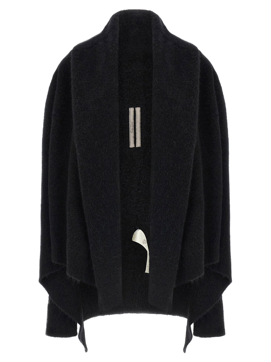 Rick Owens Hooded Medium Wrap Cardigan