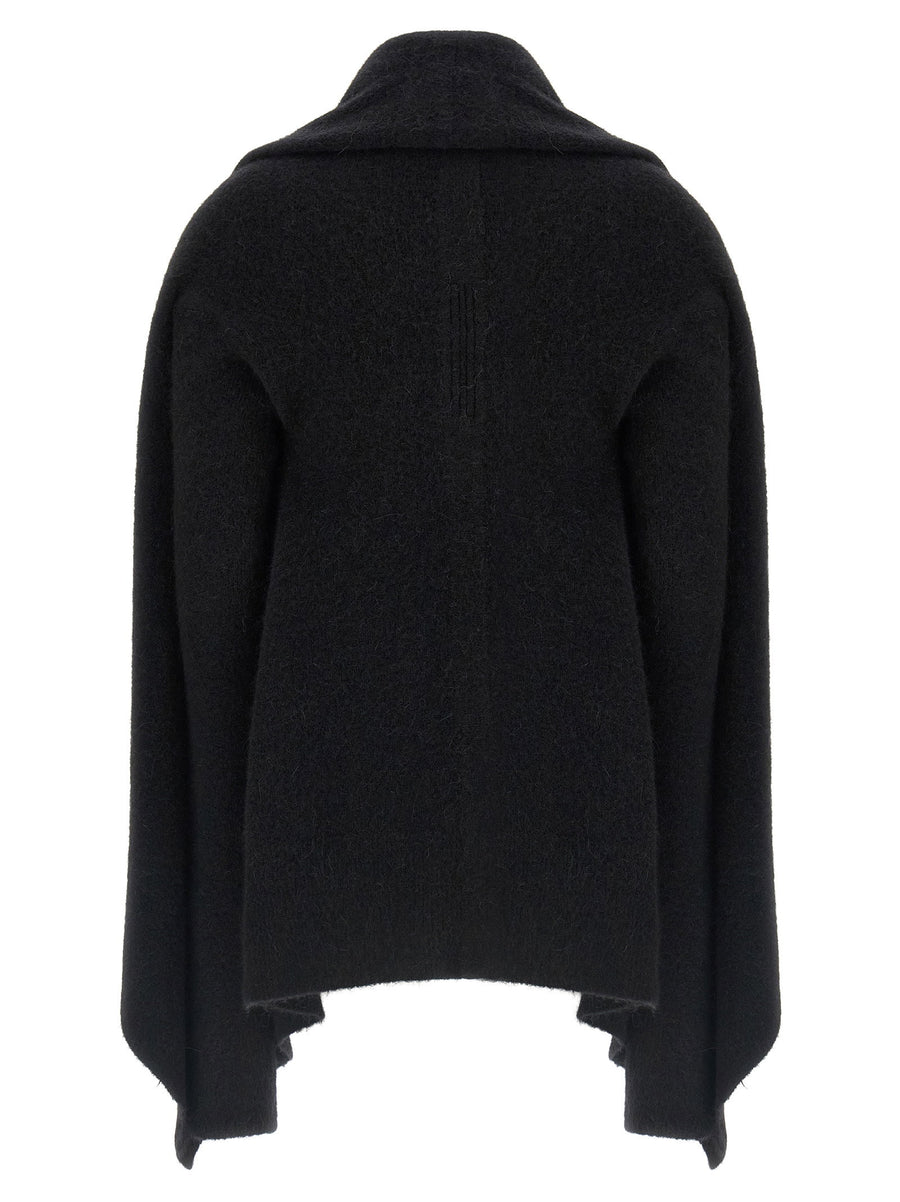Rick Owens Hooded Medium Wrap Cardigan