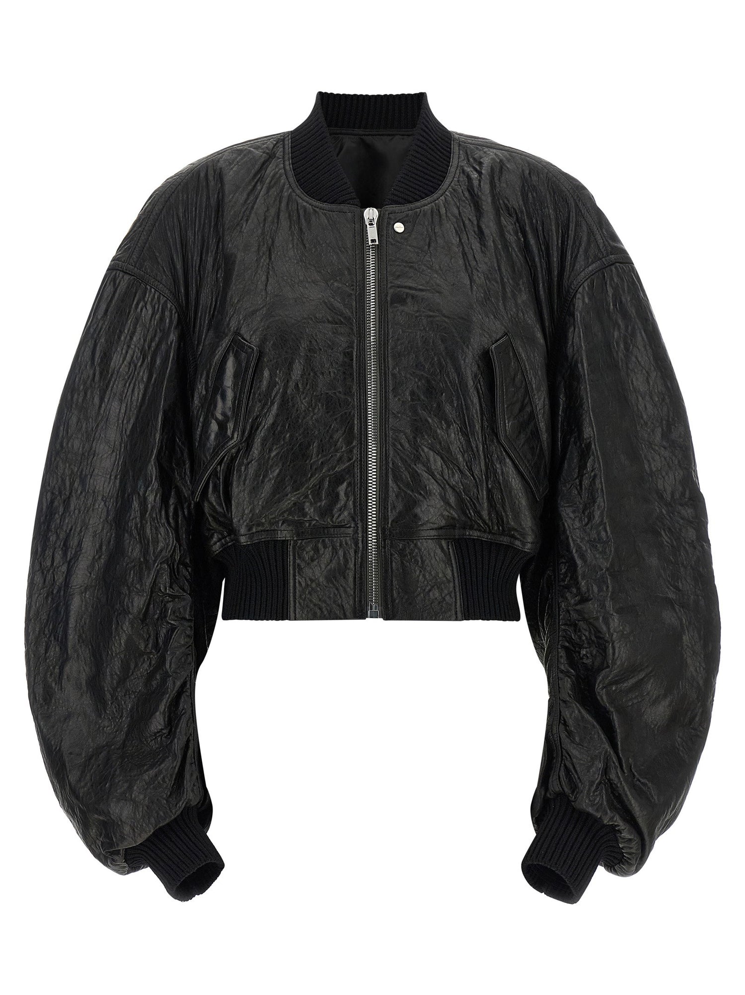 Rick Owens Secchia Cropped Flight Bomber Jacket