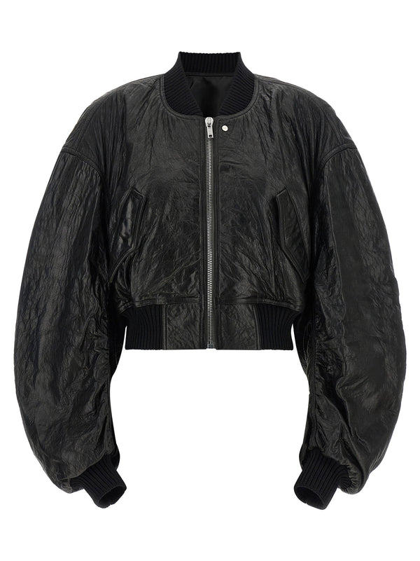Rick Owens Secchia Cropped Flight Bomber Jacket