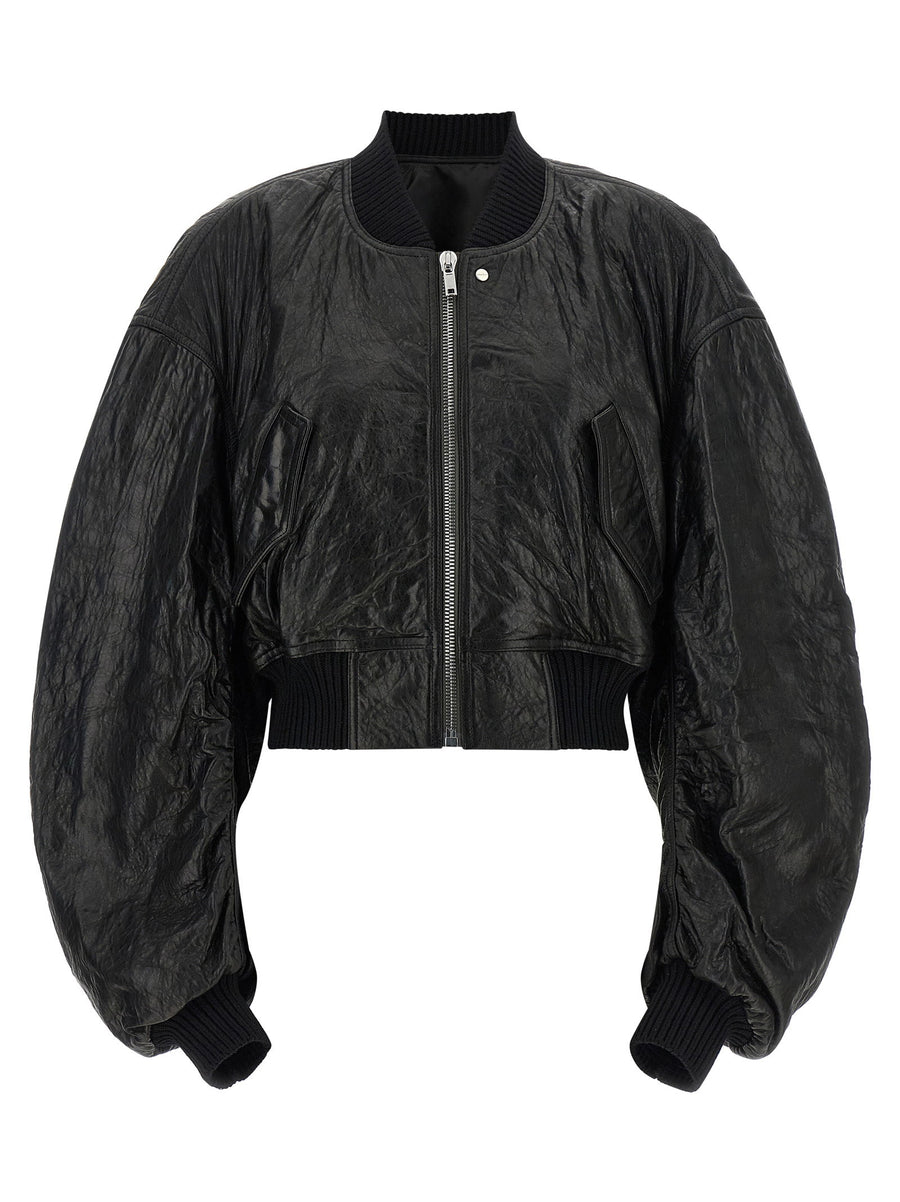 Rick Owens Secchia Cropped Flight Bomber Jacket