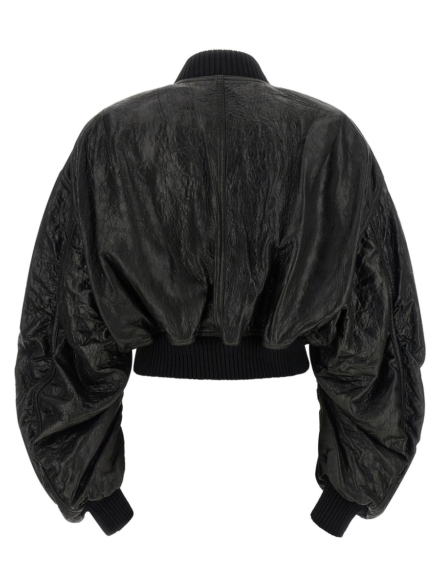 Rick Owens Secchia Cropped Flight Bomber Jacket