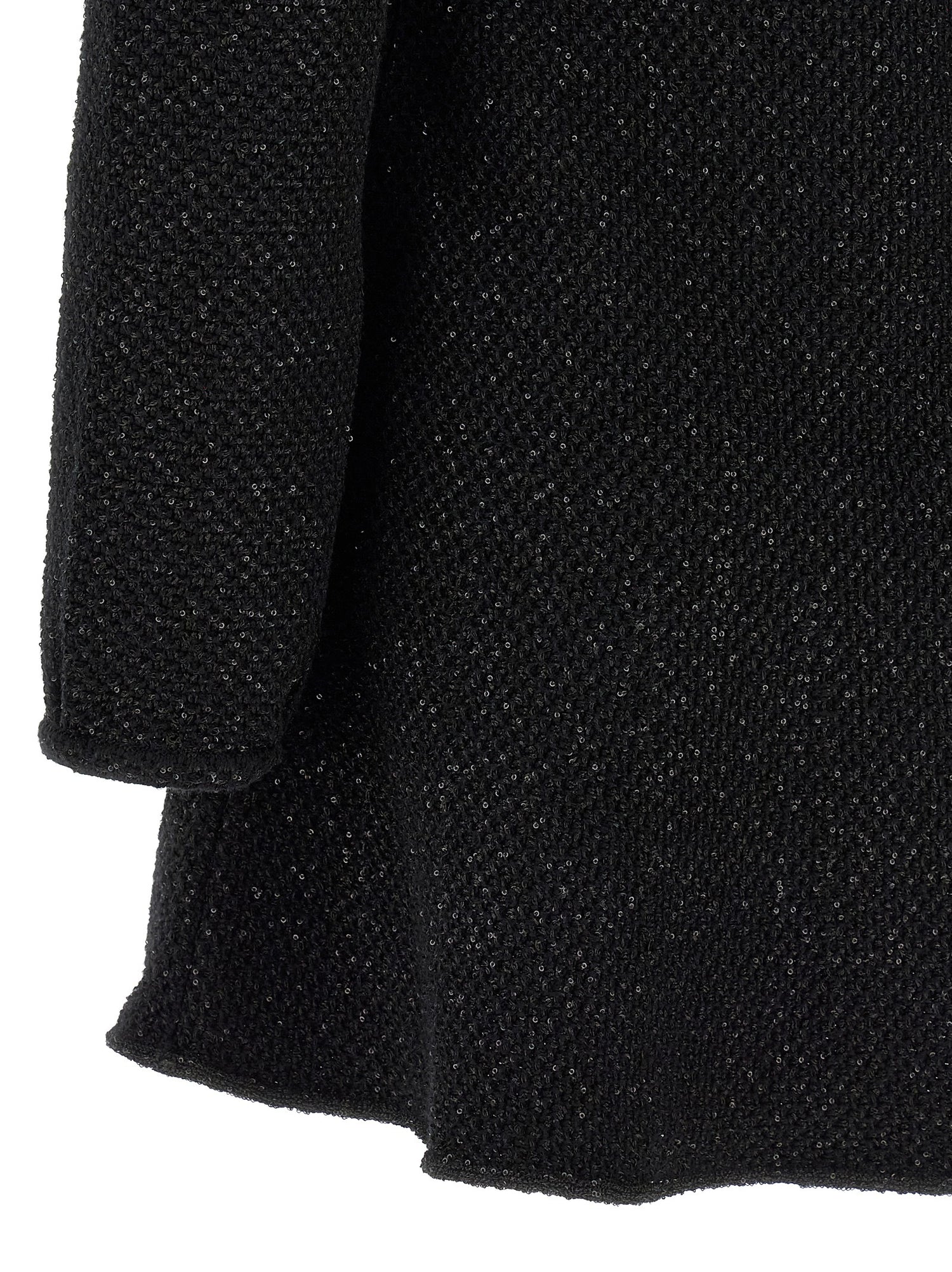 Self-Portrait Black Sequin Knit Mini Dress