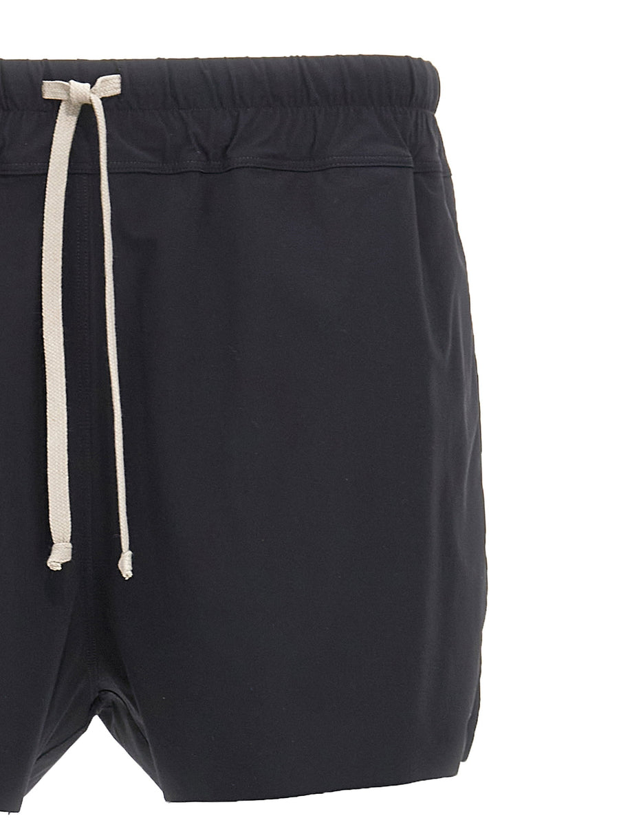 Rick Owens Elite Live Cut Hem Swimsuit For Men Black Nylon