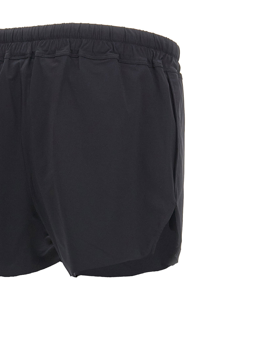 Rick Owens Elite Live Cut Hem Swimsuit For Men Black Nylon