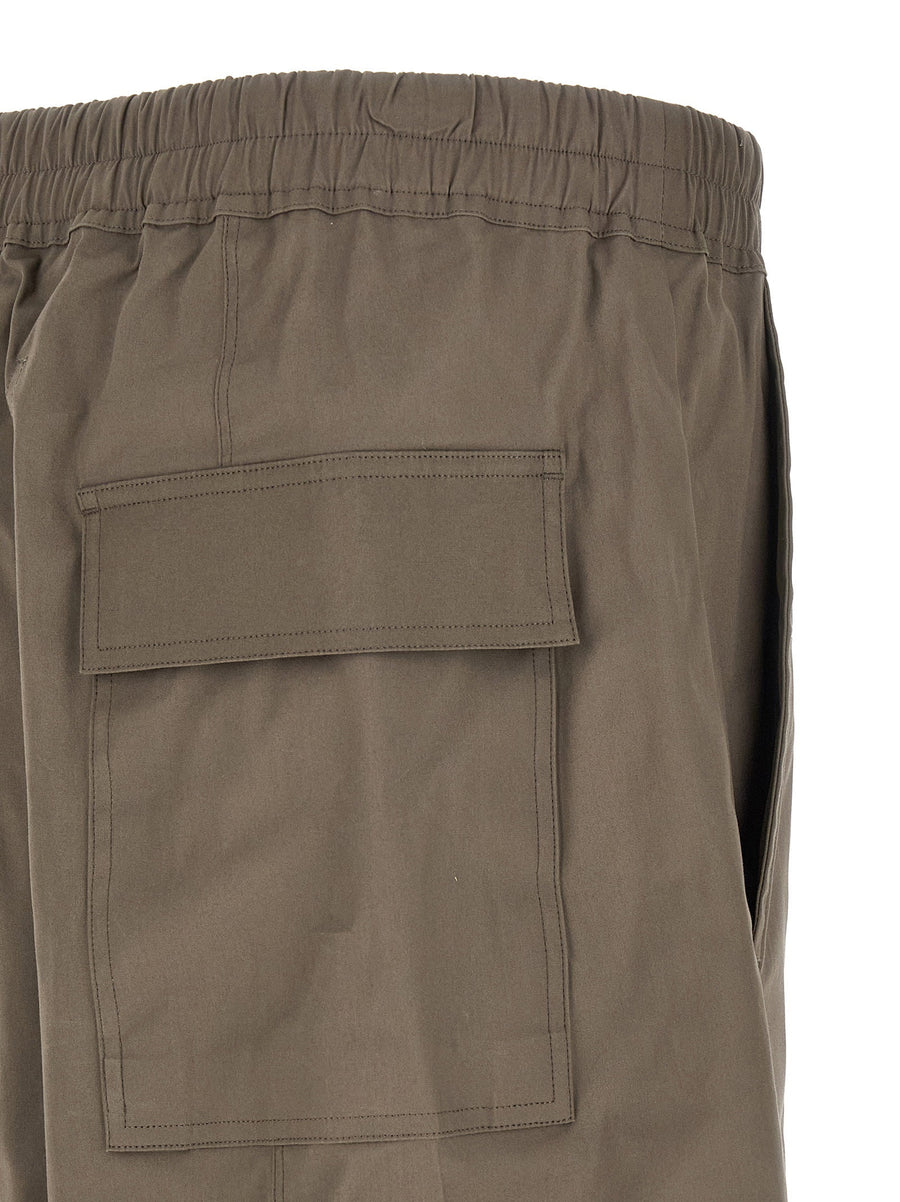 Rick Owens Drawstring Long Pants Luxury Cotton Poplin Trousers For Modern Streetwear Unisex