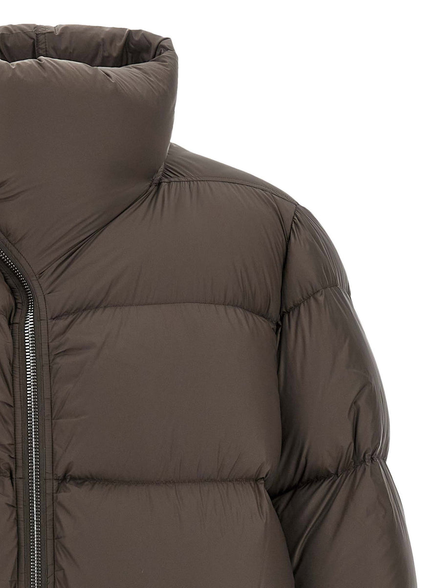 Rick Owens Turtle Down Jacket Luxury Quilted Nylon Shell With Goose Down For Men Standing Collar