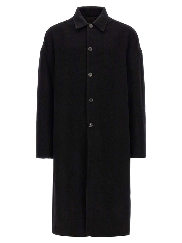 Rick Owens Buttoned Brad Coat