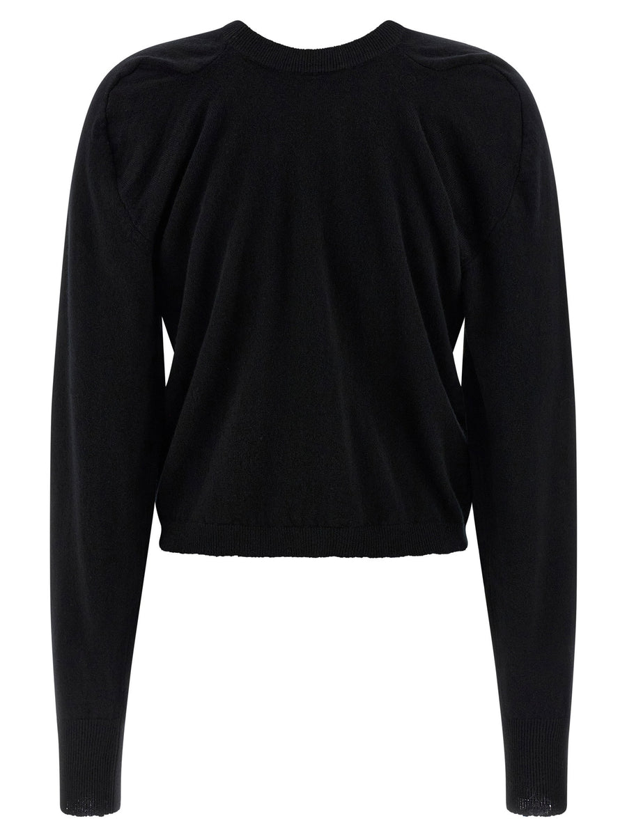 Maison Margiela Four Stitches Wool Sweater For Women With Back Signature Detail