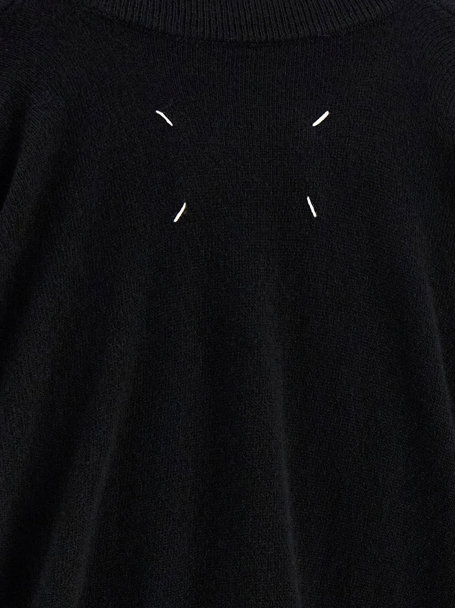 Maison Margiela Four Stitches Wool Sweater For Women With Back Signature Detail