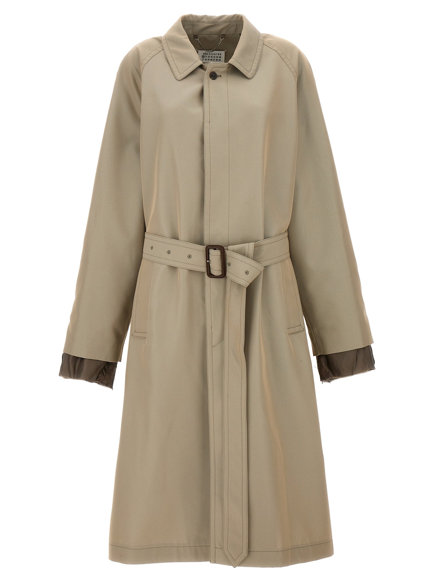 Maison Margiela Long Single-breasted Trench Coat