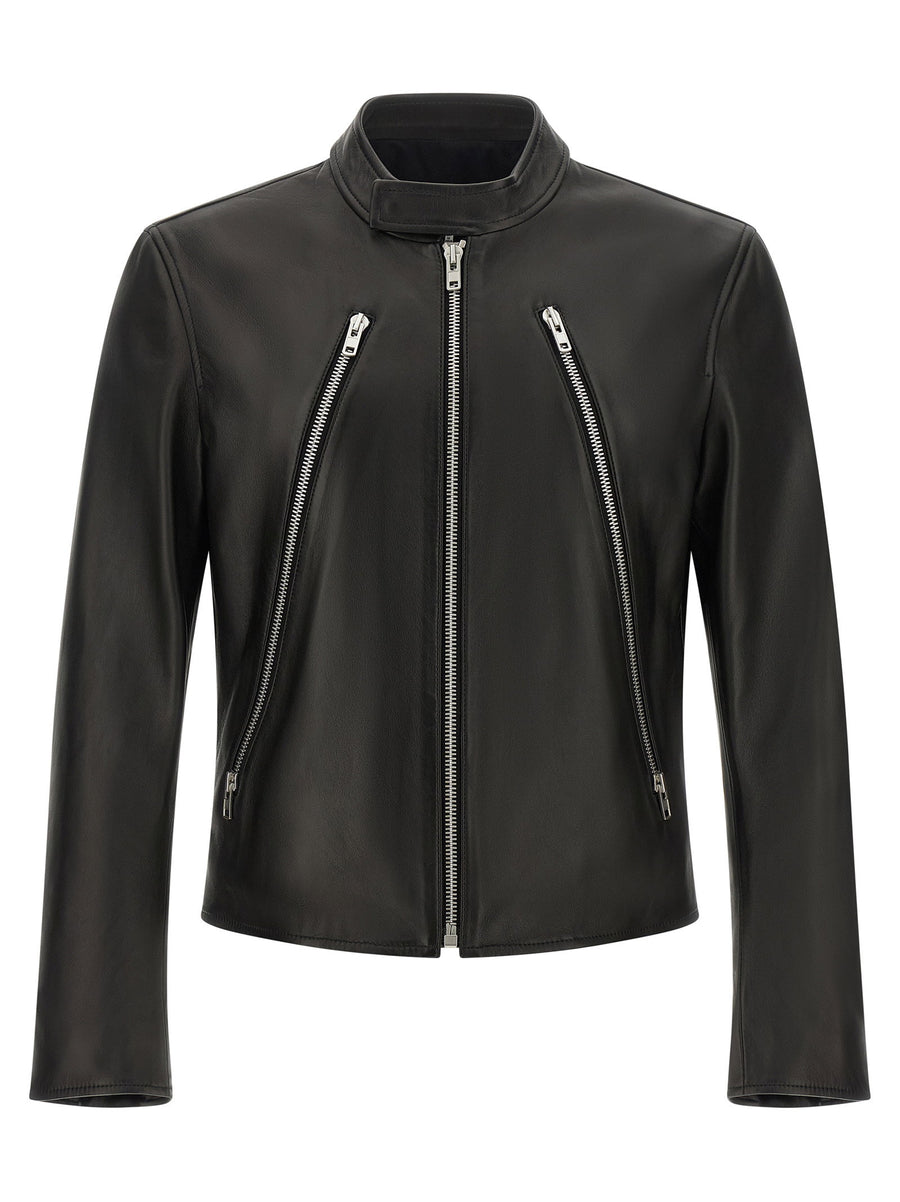 Maison Margiela 5-zip Leather Jacket