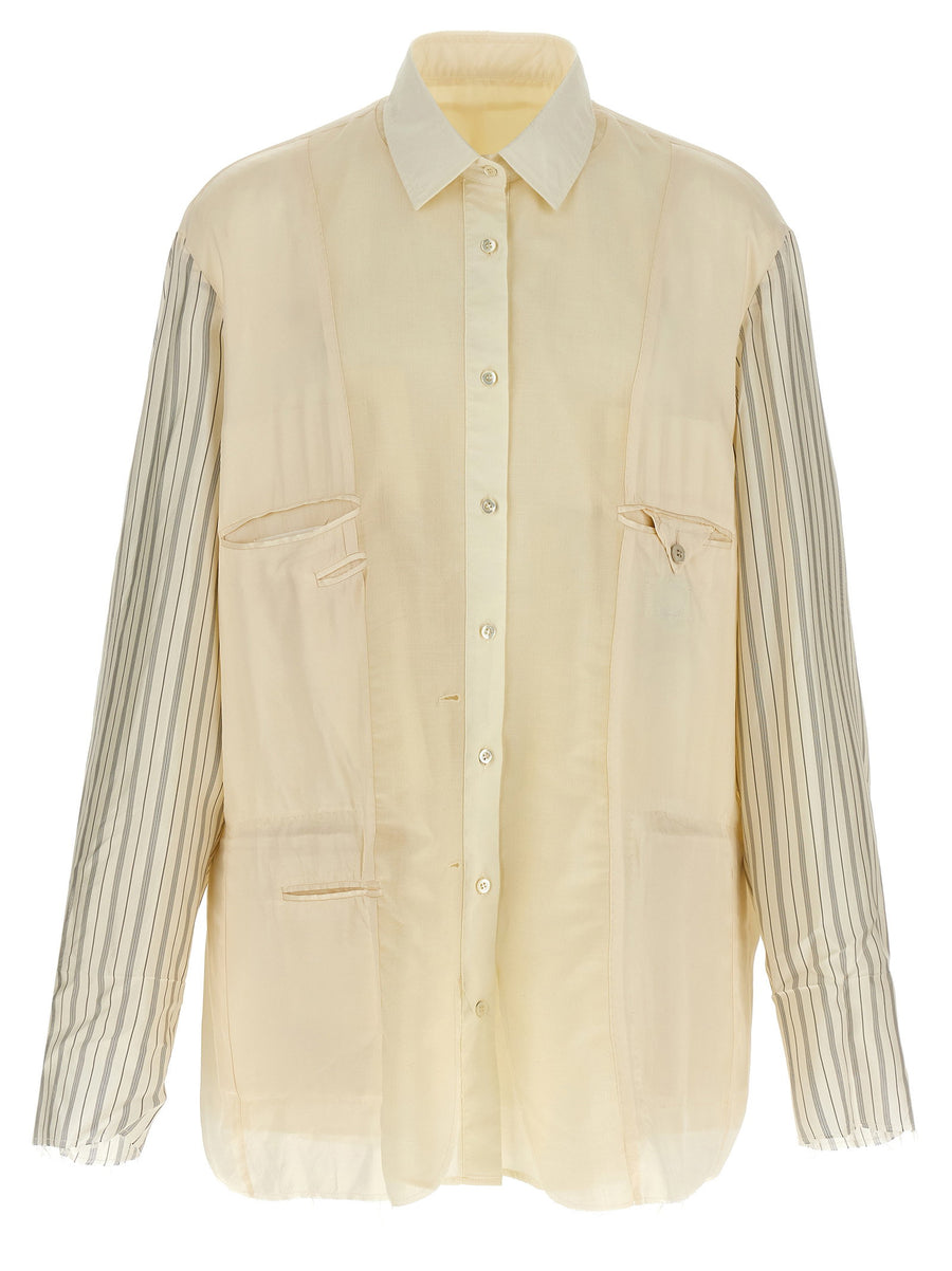 Maison Margiela Anonymity Of The Lining Jacket Luxurious Lightweight Mohair Blend For Women Beige