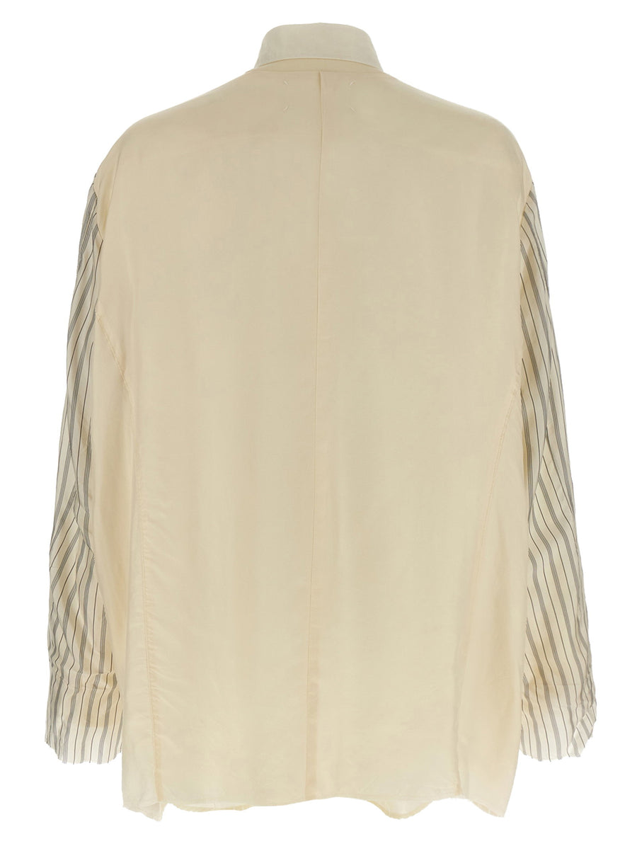 Maison Margiela Anonymity Of The Lining Jacket Luxurious Lightweight Mohair Blend For Women Beige