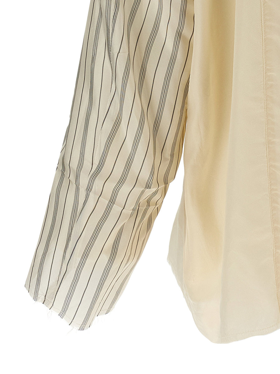 Maison Margiela Anonymity Of The Lining Jacket Luxurious Lightweight Mohair Blend For Women Beige