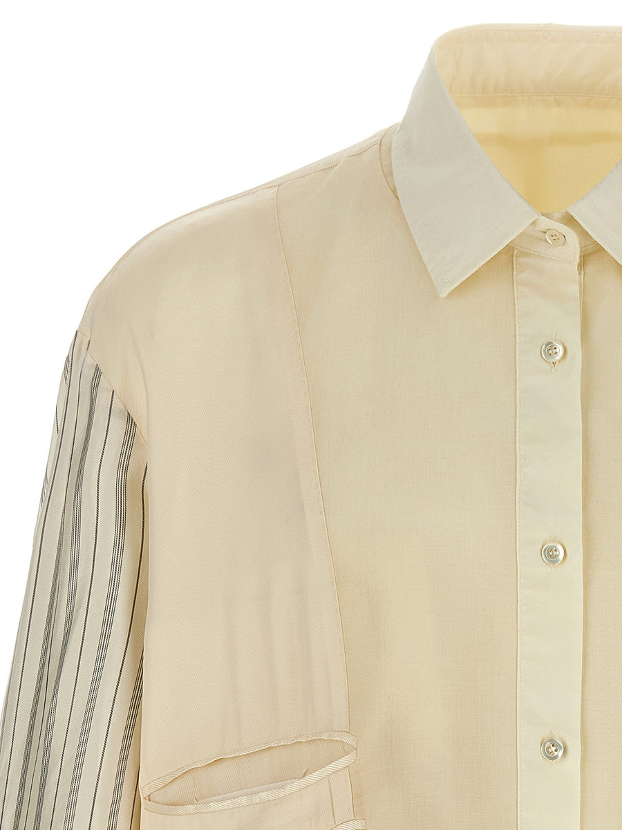 Maison Margiela Anonymity Of The Lining Jacket Luxurious Lightweight Mohair Blend For Women Beige