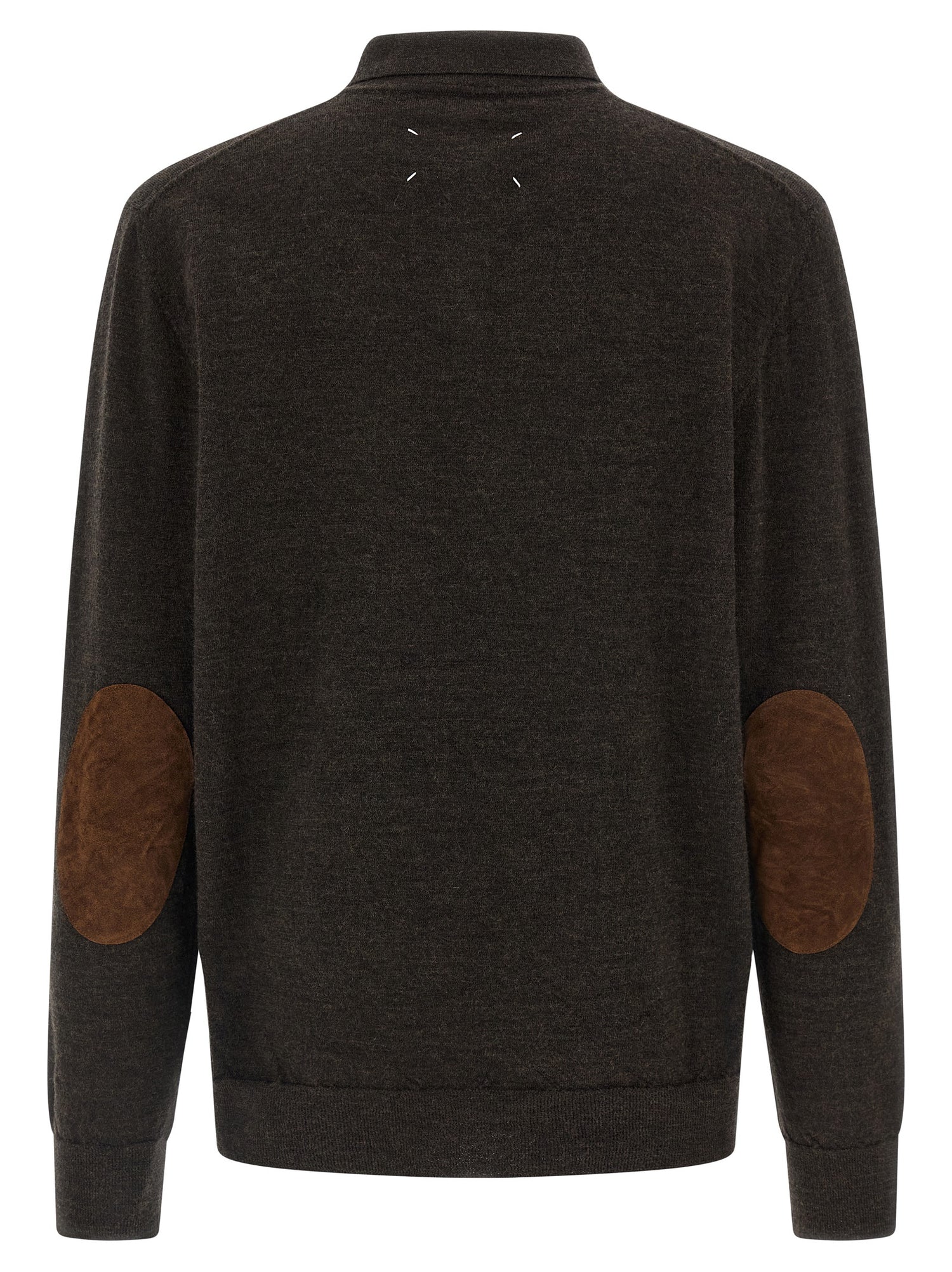 Maison Margiela Suede Patch Polo Shirt