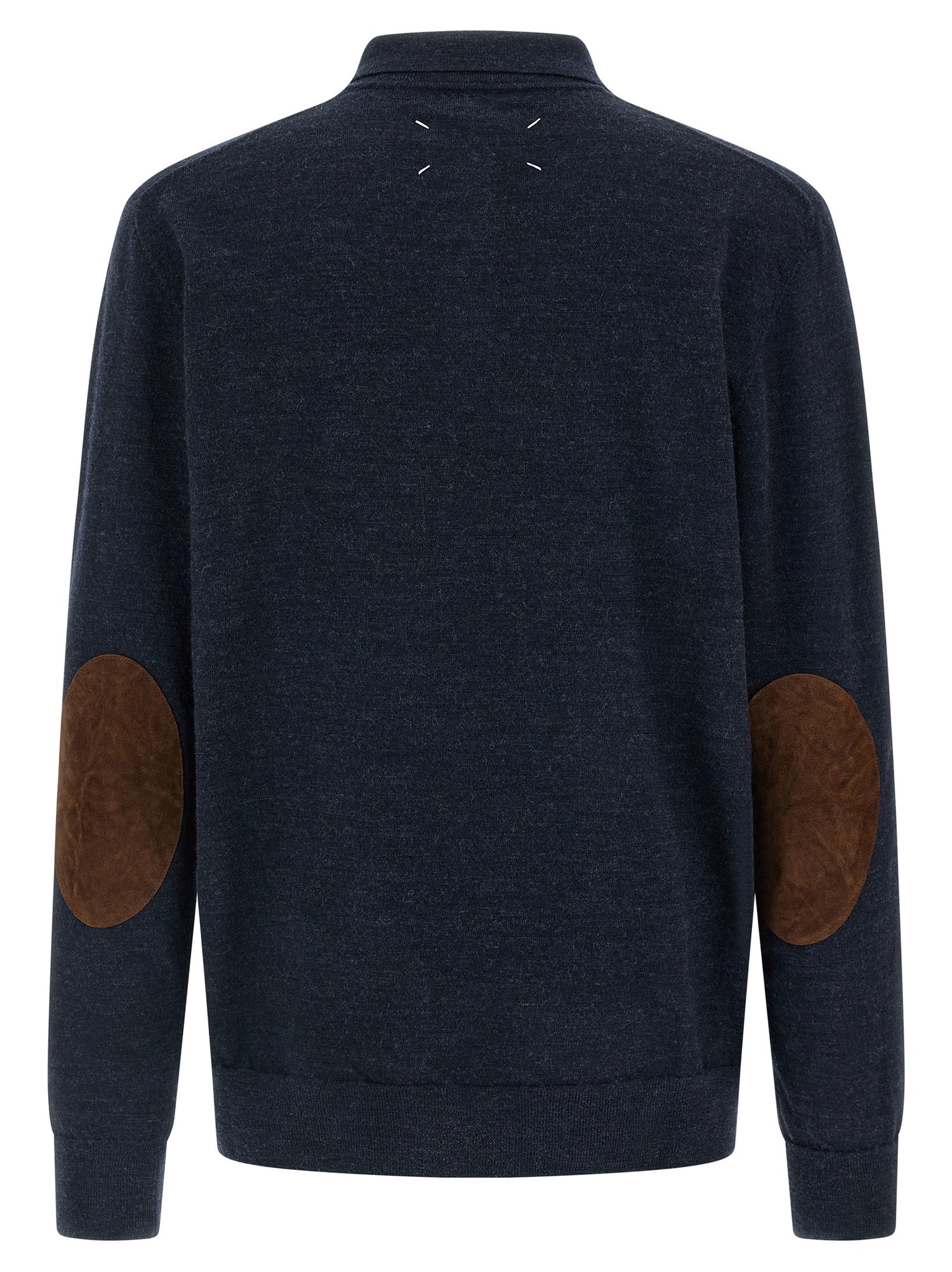 Maison Margiela Suede Patch Polo Shirt