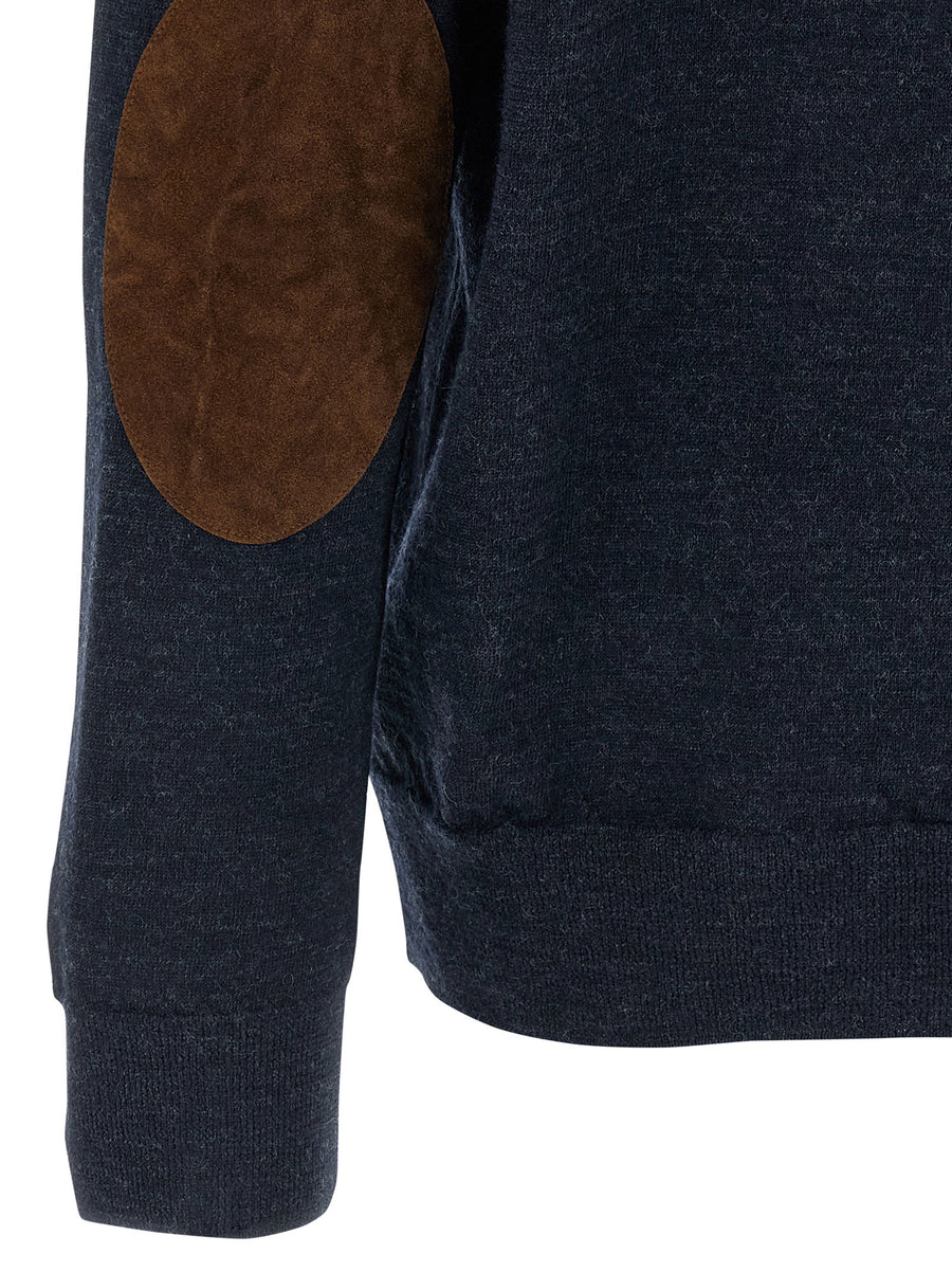 Maison Margiela Suede Patch Polo Shirt