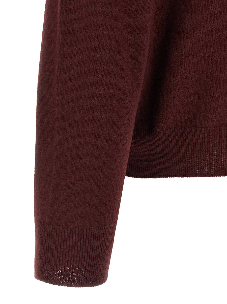 Maison Margiela Four Stitches Sweater Handcrafted Virgin Wool Knit Top For Women Luxury