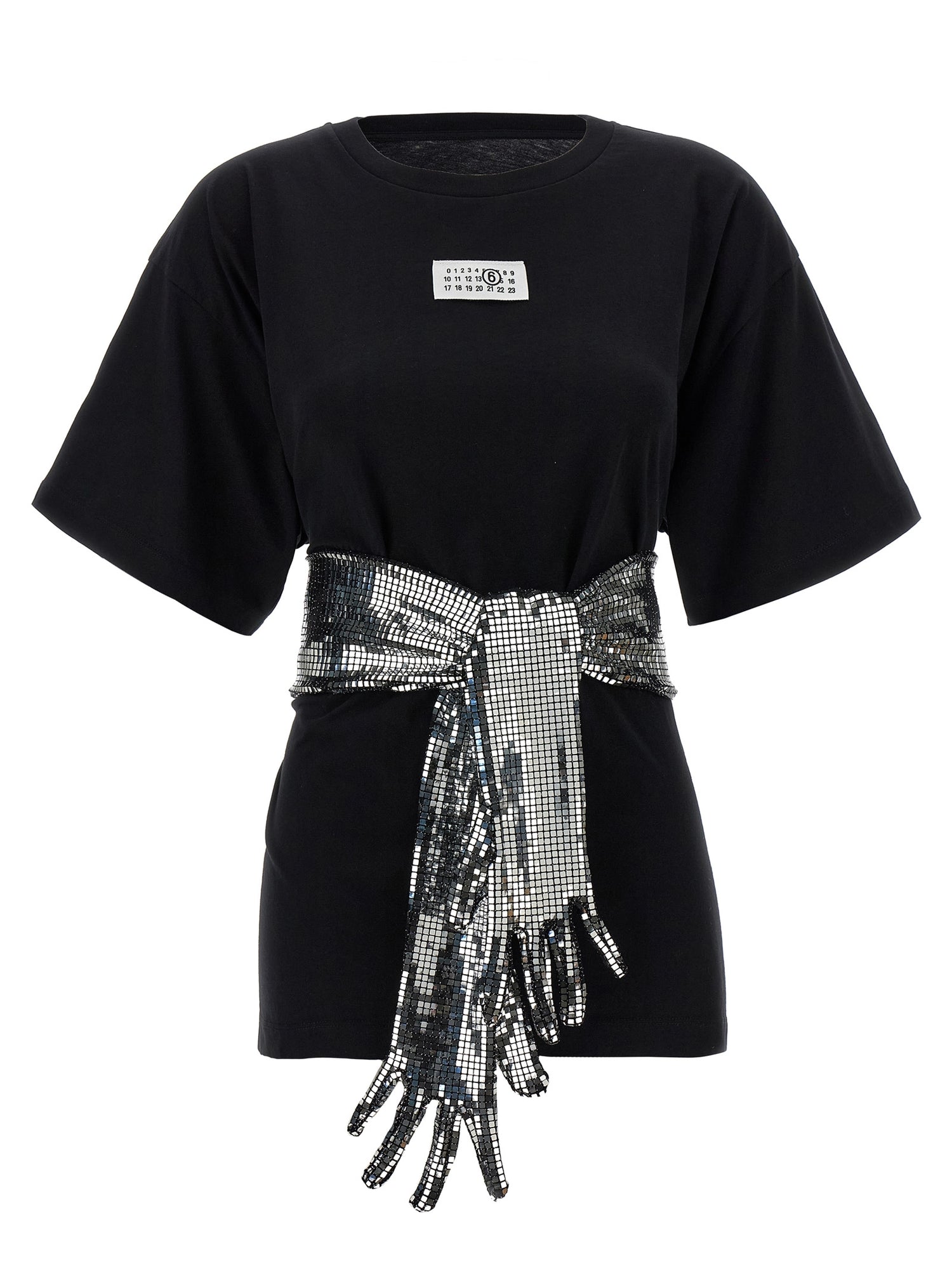 Mm6 Maison Margiela Sequin Gloves T-shirt