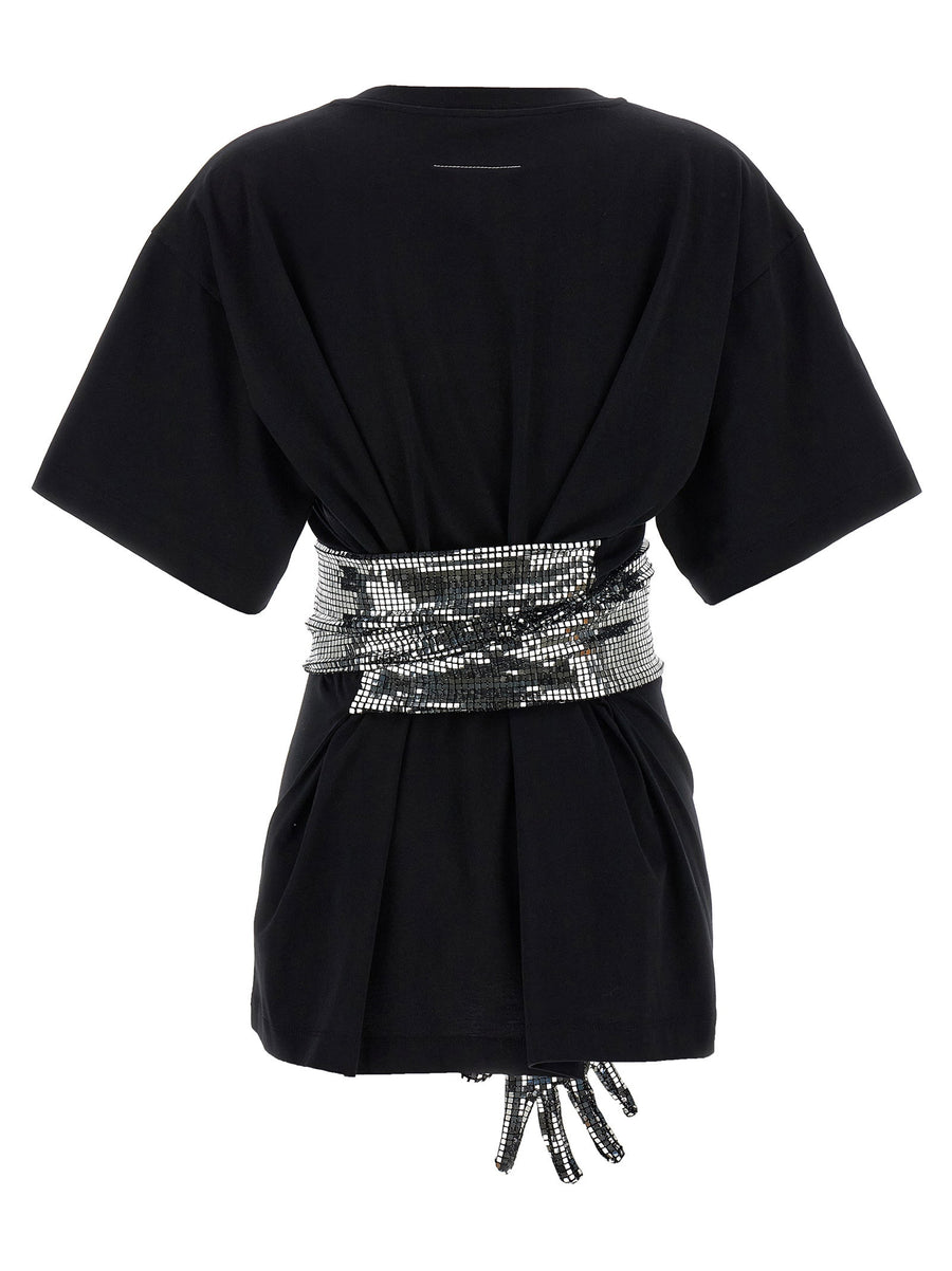 Mm6 Maison Margiela Sequin Gloves T-shirt