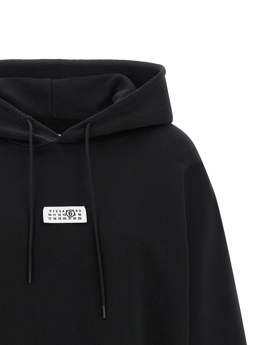 Mm6 Maison Margiela Numeric Signature Hoodie Black 100 Percent Cotton