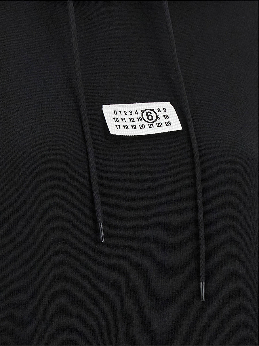 Mm6 Maison Margiela Numeric Signature Hoodie Black 100 Percent Cotton
