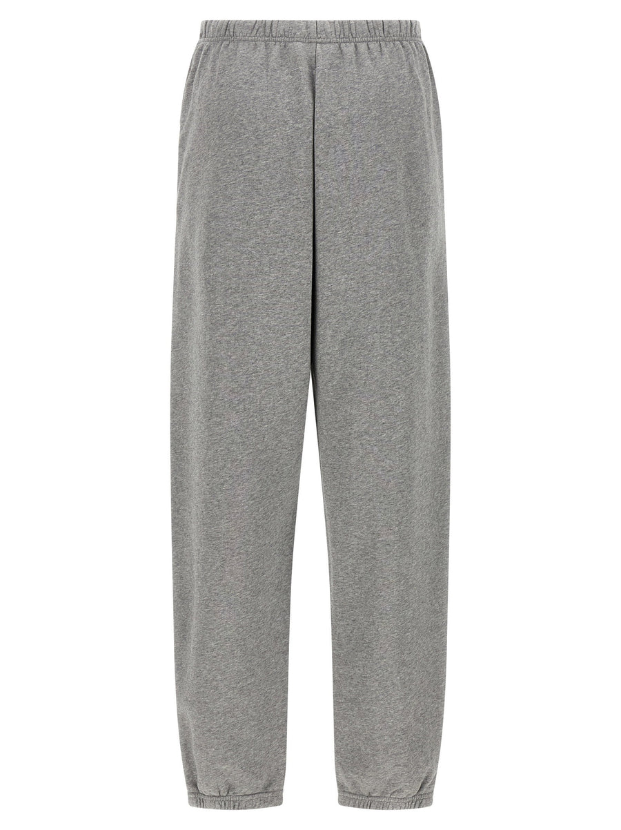 MM6 Maison Margiela Sweatshirt Joggers For Women Gray 100 Percent Cotton Signature Logo Comfort Elastic Waistband