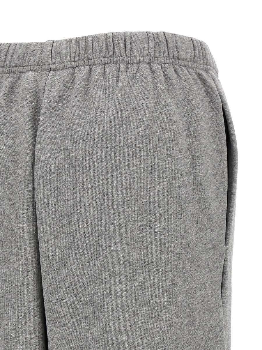 MM6 Maison Margiela Sweatshirt Joggers For Women Gray 100 Percent Cotton Signature Logo Comfort Elastic Waistband