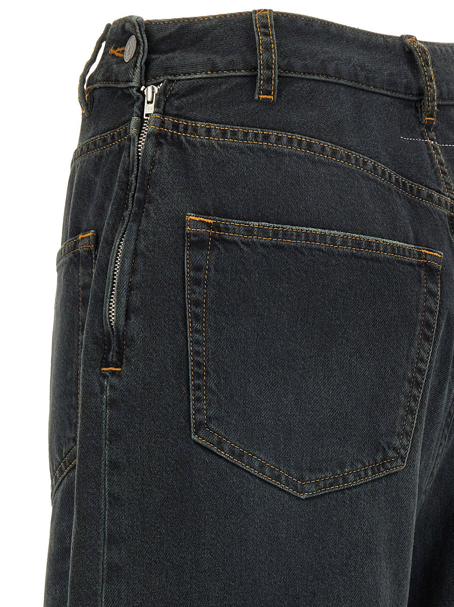 Mm6 Maison Margiela Asymmetrical Structure Jeans
