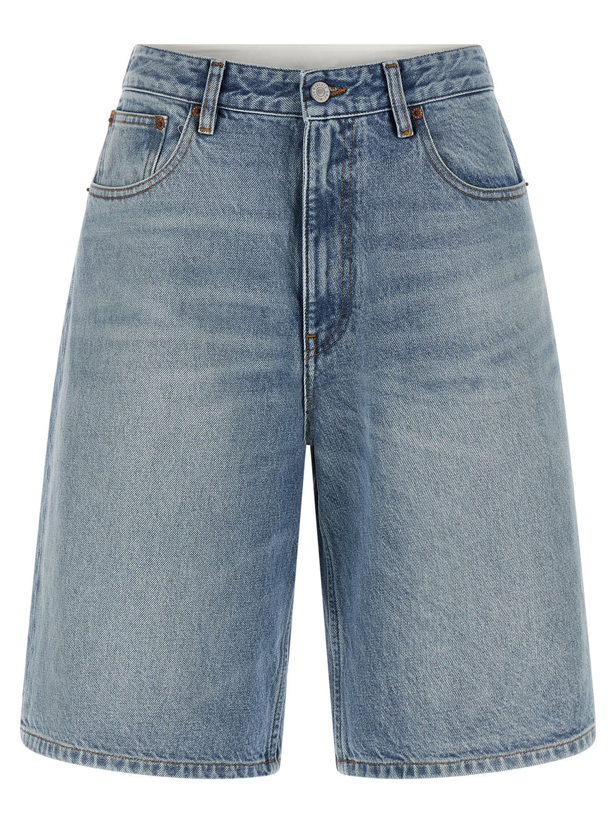 Mm6 Maison Margiela White Carré Bermuda Shorts