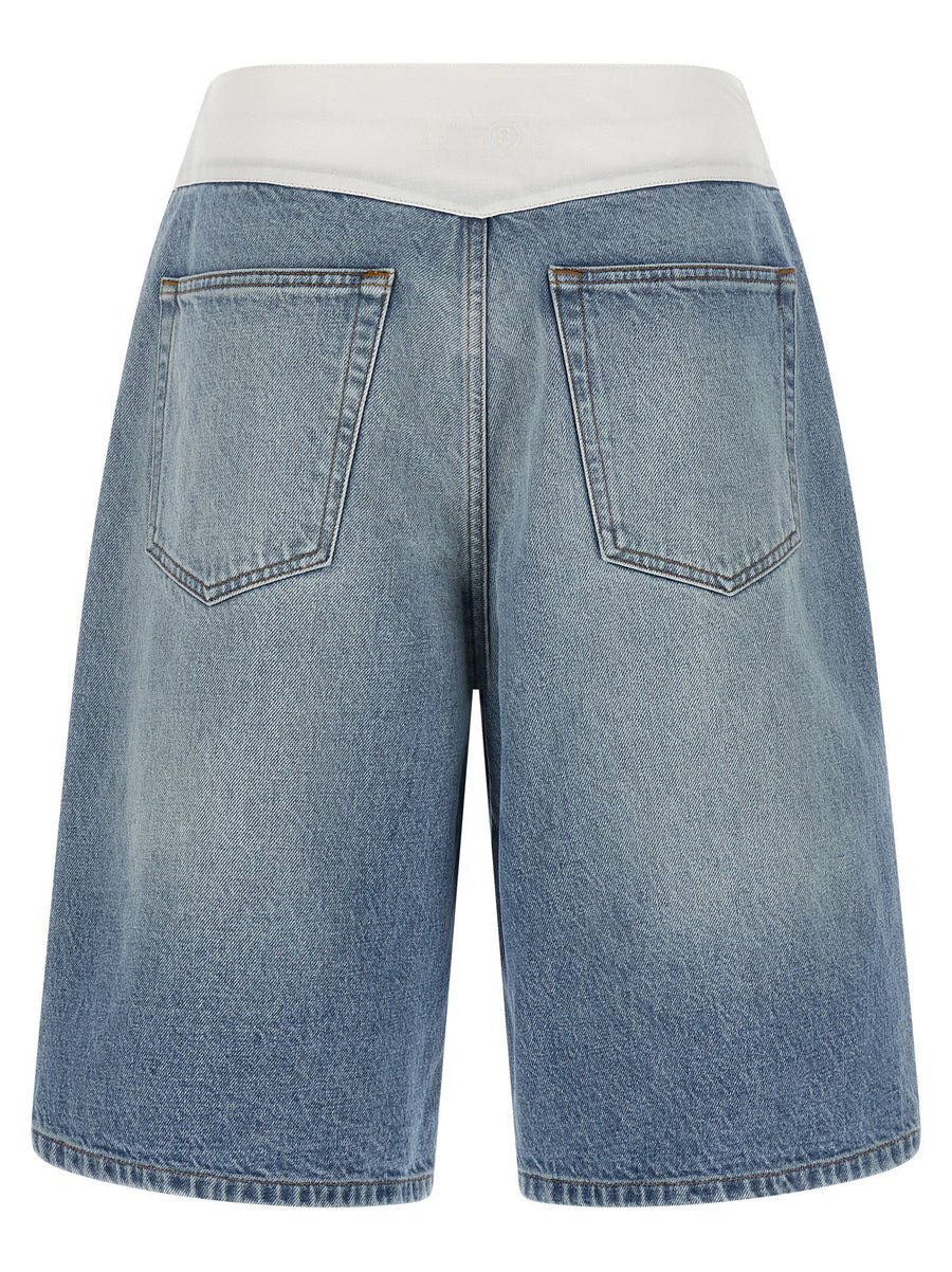 Mm6 Maison Margiela White Carré Bermuda Shorts