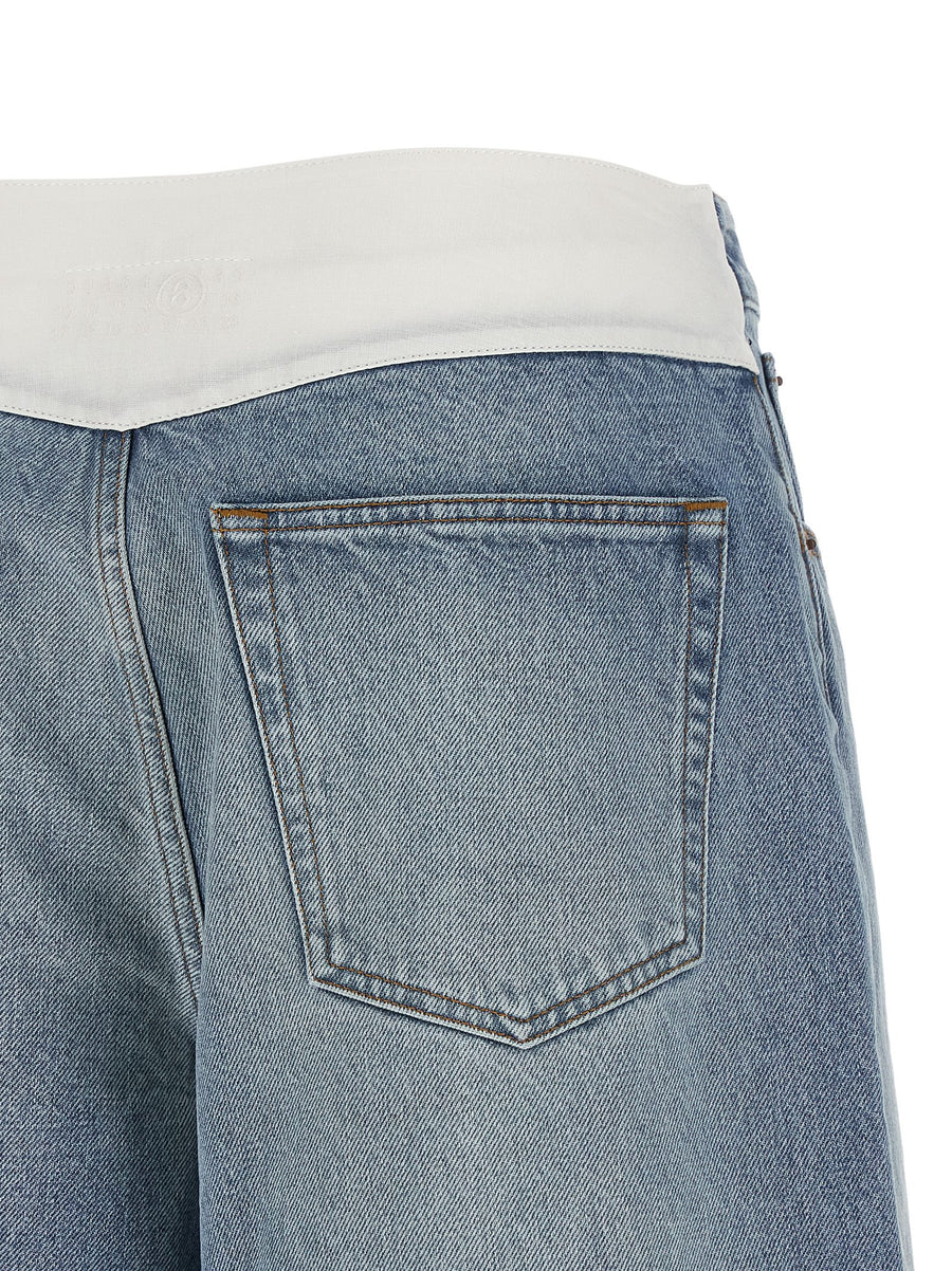 Mm6 Maison Margiela White Carré Bermuda Shorts