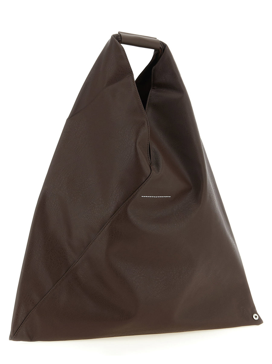 Mm6 Maison Margiela Japanese Classic Medium Handbag Brown PU