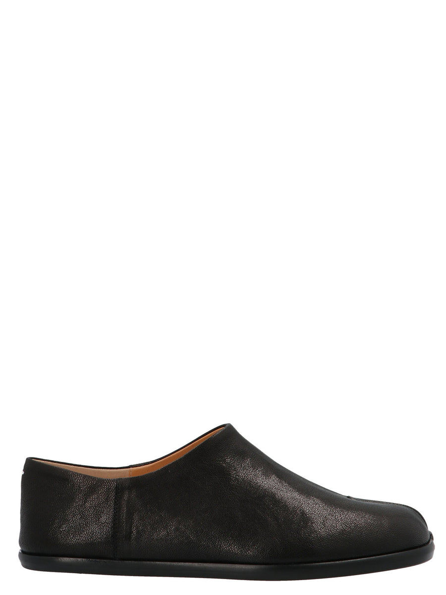 Maison Margiela Tabi Babouche Flat Shoes Black Ovine Leather Women