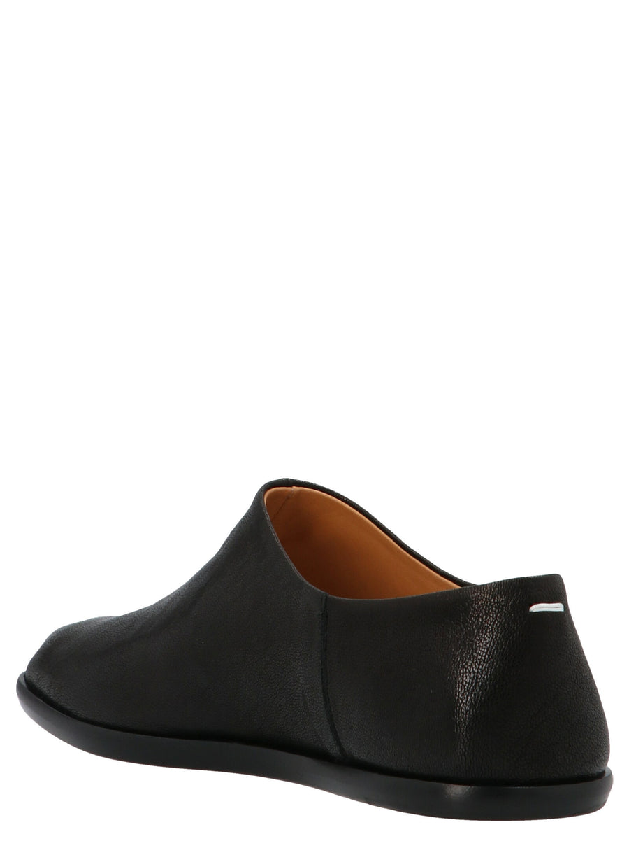 Maison Margiela Tabi Babouche Flat Shoes Black Ovine Leather Women