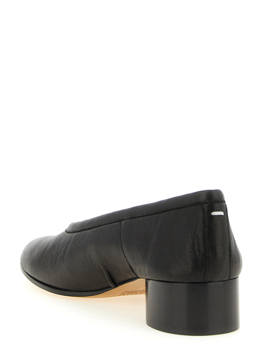 Maison Margiela Tabi Ballet Flats Black Lamb Leather Split Toe