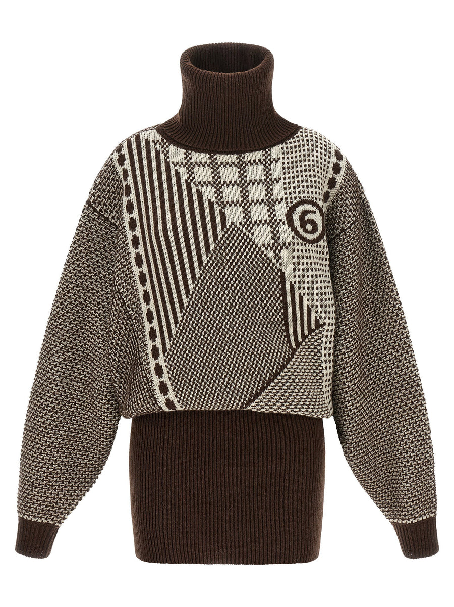 Mm6 Maison Margiela Numeric Signature Mm6 Reversible Dress