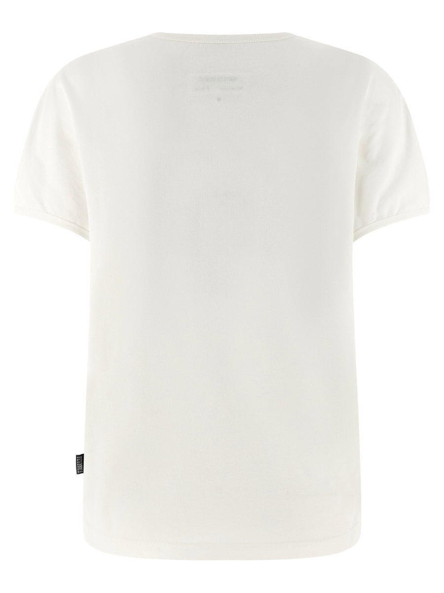 Mm6 Arc Print T Shirt For Women Premium 100 Percent Cotton Flocked Arc Graphic Premium Look