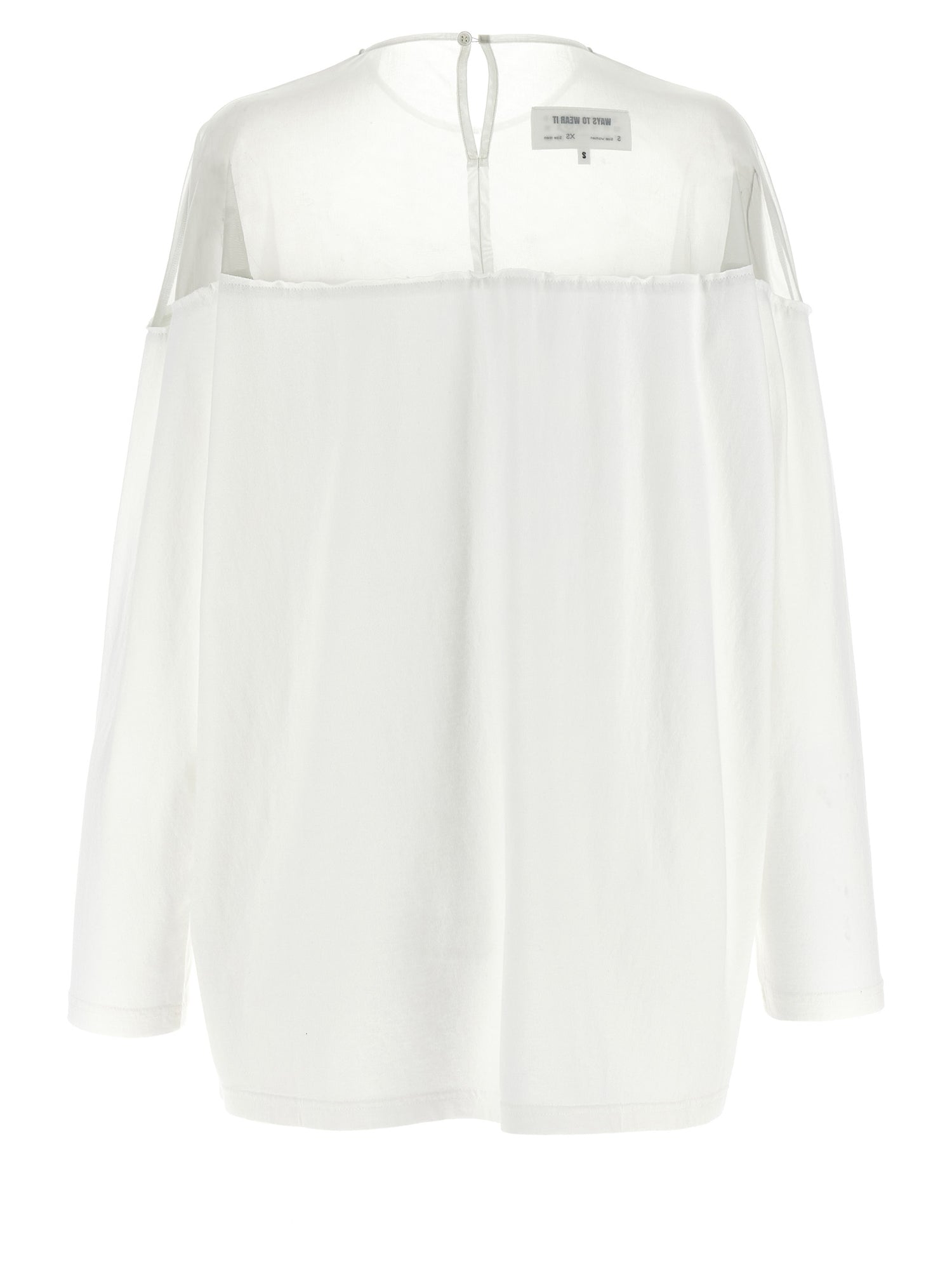 Mm6 Maison Margiela Tulle Insert T-shirt