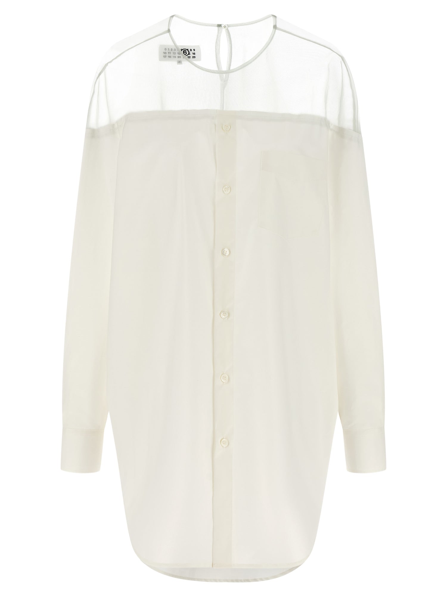 Mm6 Maison Margiela Tulle Insert Shirt