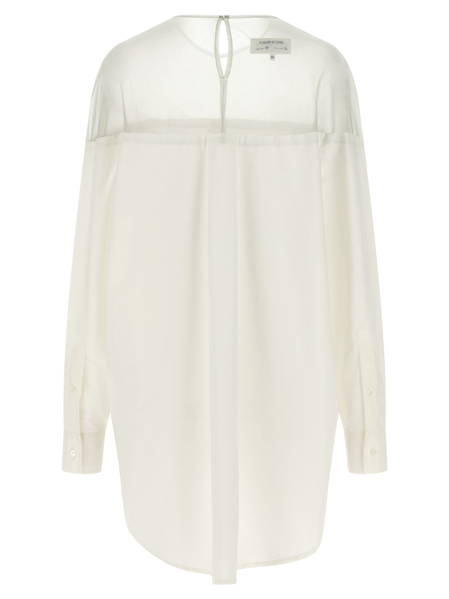 Mm6 Maison Margiela Tulle Insert Shirt