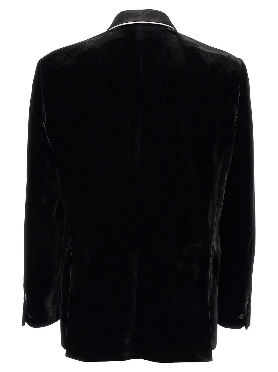 Dsquared2 Velvet Blazer For Women Luxe Palm Beach Tuxedo Jacket Slim Fit Statement