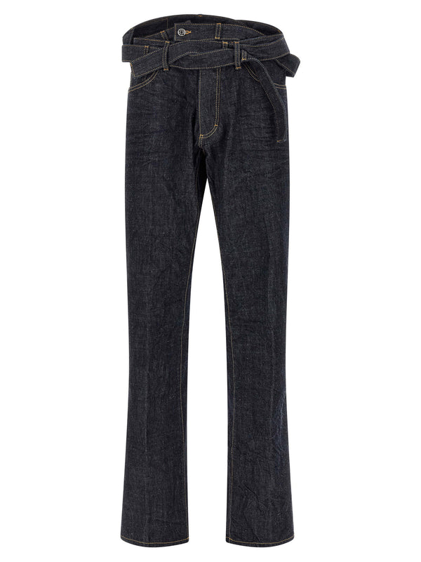 Magliano X Dsquared2 Capsule Butch Jeans Blue Cotton Denim