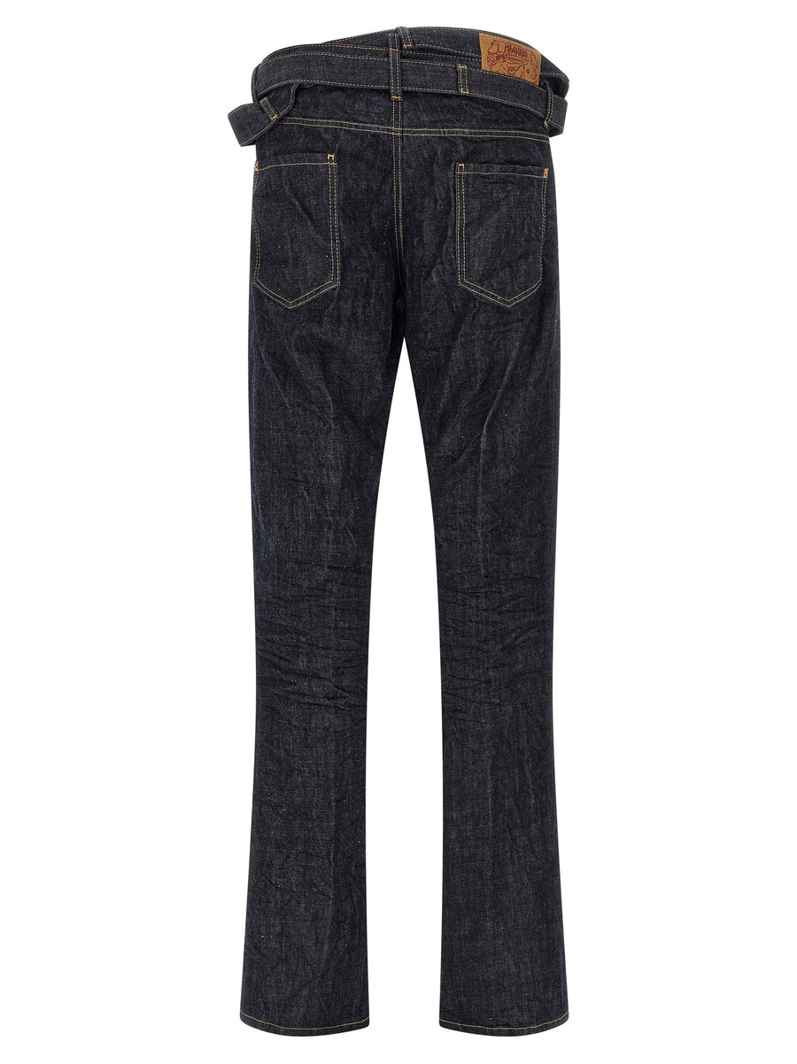 Magliano X Dsquared2 Capsule Butch Jeans Blue Cotton Denim
