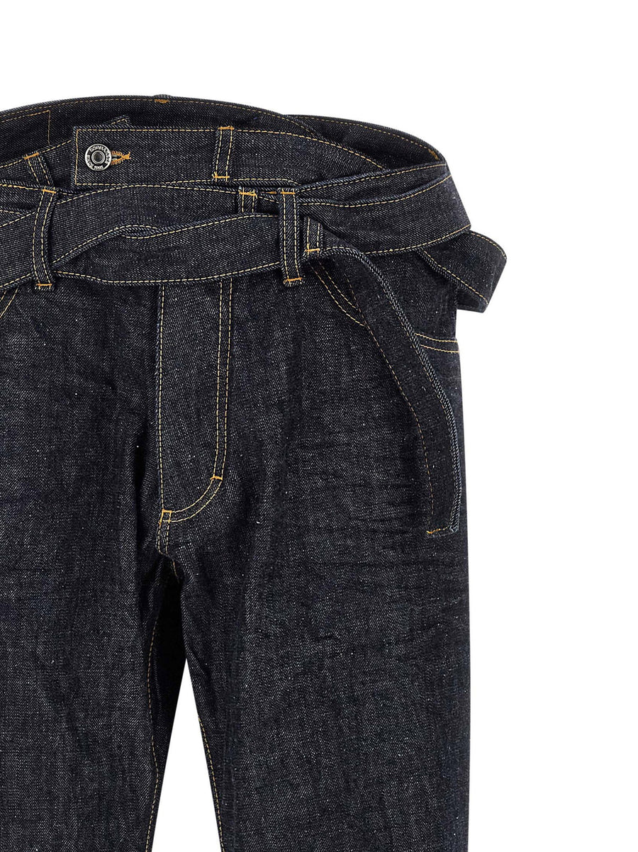 Magliano X Dsquared2 Capsule Butch Jeans Blue Cotton Denim