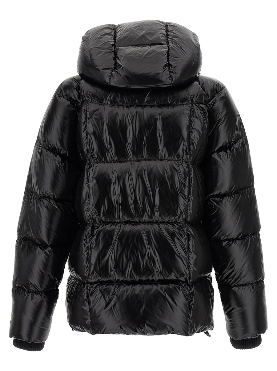 Dsquared2 3D Down Jacket Hooded Padded Black Luxury Outerwear for Women Urban Cold Weather Warmth